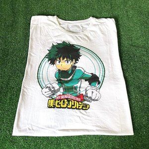 Funimation Deku My Hero Academia Manga Anime Short Sleeve T-Shirt Big Size 2XL